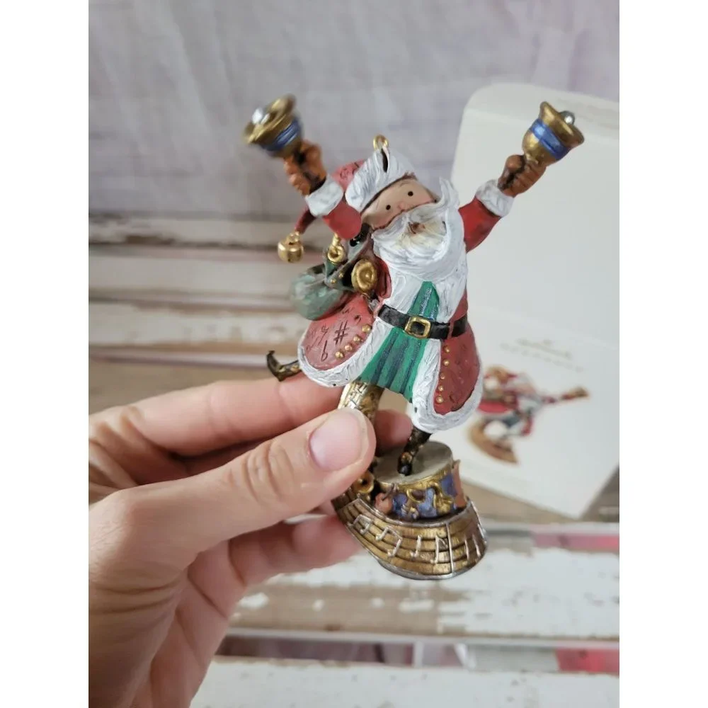 Hallmark ringing in the season Santa Claus 2008 ornament bell music Xmas holiday